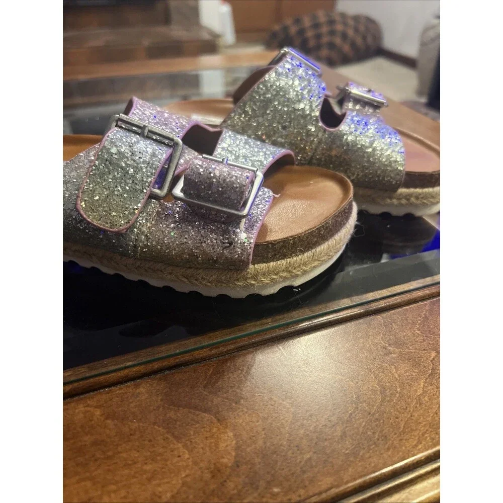 Dolce Vita Big‎ Kids Size 11 Glitter Slide Sandals